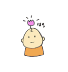 頭からチューリップが生えてるおじいちゃん（個別スタンプ：3）