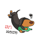 Dachshund Choei Loei（個別スタンプ：9）