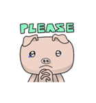 Lonely Piggy（個別スタンプ：7）