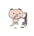 Lonely Piggy（個別スタンプ：11）