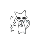 しろねこのあいさつ（個別スタンプ：8）