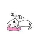 しろねこのあいさつ（個別スタンプ：32）