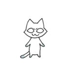 しろねこのあいさつ（個別スタンプ：35）