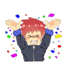 ジャージ男子スタンプ（個別スタンプ：7）
