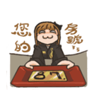 Counter service staff（個別スタンプ：3）