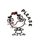 Long chin man（個別スタンプ：3）
