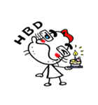 Long chin man（個別スタンプ：11）