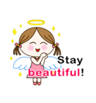 Cute Angel NICOLE:Everyday Blessing[ENG]（個別スタンプ：34）