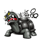 Black chatter like a tortoise（個別スタンプ：1）