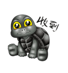 Black chatter like a tortoise（個別スタンプ：24）