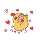Ballet man and Pig Chick（個別スタンプ：5）