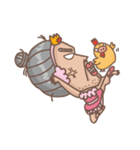 Ballet man and Pig Chick（個別スタンプ：17）
