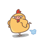 Ballet man and Pig Chick（個別スタンプ：32）