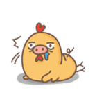 Ballet man and Pig Chick（個別スタンプ：34）