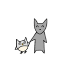 オオカミとフクロウ（個別スタンプ：16）