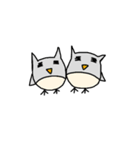 オオカミとフクロウ（個別スタンプ：36）