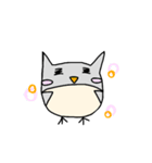 オオカミとフクロウ（個別スタンプ：38）