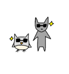 オオカミとフクロウ（個別スタンプ：39）
