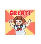 Student Ayaka animated！（個別スタンプ：13）