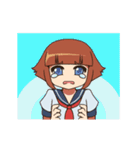 Student Ayaka animated！（個別スタンプ：22）