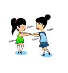 Girl Kiri Dango（個別スタンプ：19）