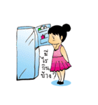 Girl Kiri Dango（個別スタンプ：21）