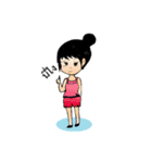 Girl Kiri Dango（個別スタンプ：35）