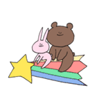 うさぎと楽しい仲間たち（個別スタンプ：34）