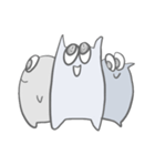 モノクロくんたちの日常（個別スタンプ：3）