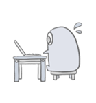 モノクロくんたちの日常（個別スタンプ：24）