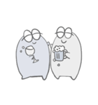 モノクロくんたちの日常（個別スタンプ：34）