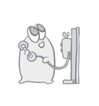 モノクロくんたちの日常（個別スタンプ：36）