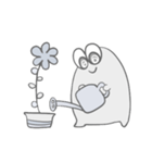 モノクロくんたちの日常（個別スタンプ：37）