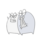 モノクロくんたちの日常（個別スタンプ：39）