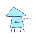 イカとクラゲのスタンプ（個別スタンプ：8）