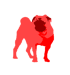 sheep and pugs（個別スタンプ：1）