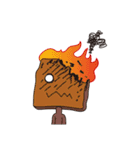 Toaster Man's daily life-- he is tough.（個別スタンプ：25）