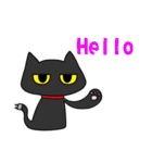 Just Black cat -Like to play mobile game（個別スタンプ：1）