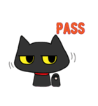 Just Black cat -Like to play mobile game（個別スタンプ：3）