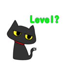 Just Black cat -Like to play mobile game（個別スタンプ：24）
