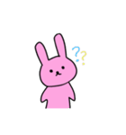 シュールなうさぎさんと無表情なくまさん（個別スタンプ：9）
