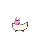 シュールなうさぎさんと無表情なくまさん（個別スタンプ：21）