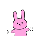 シュールなうさぎさんと無表情なくまさん（個別スタンプ：34）