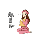 Nong Chabu is a cute office girl（個別スタンプ：5）