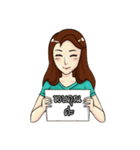 Nong Chabu is a cute office girl（個別スタンプ：12）