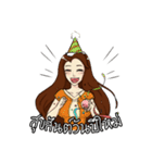 Nong Chabu is a cute office girl（個別スタンプ：27）