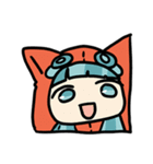 【ゆる敬語】ネコっぽい娘とトカゲ氏（個別スタンプ：38）