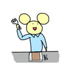 理系のマウス（個別スタンプ：19）