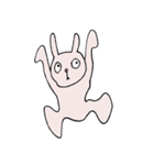眉毛があったりなかったりするうさぎ（個別スタンプ：25）