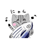 猫3びき〜日常〜（個別スタンプ：2）